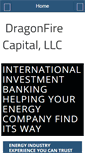 Mobile Screenshot of dragonfire-capital.com